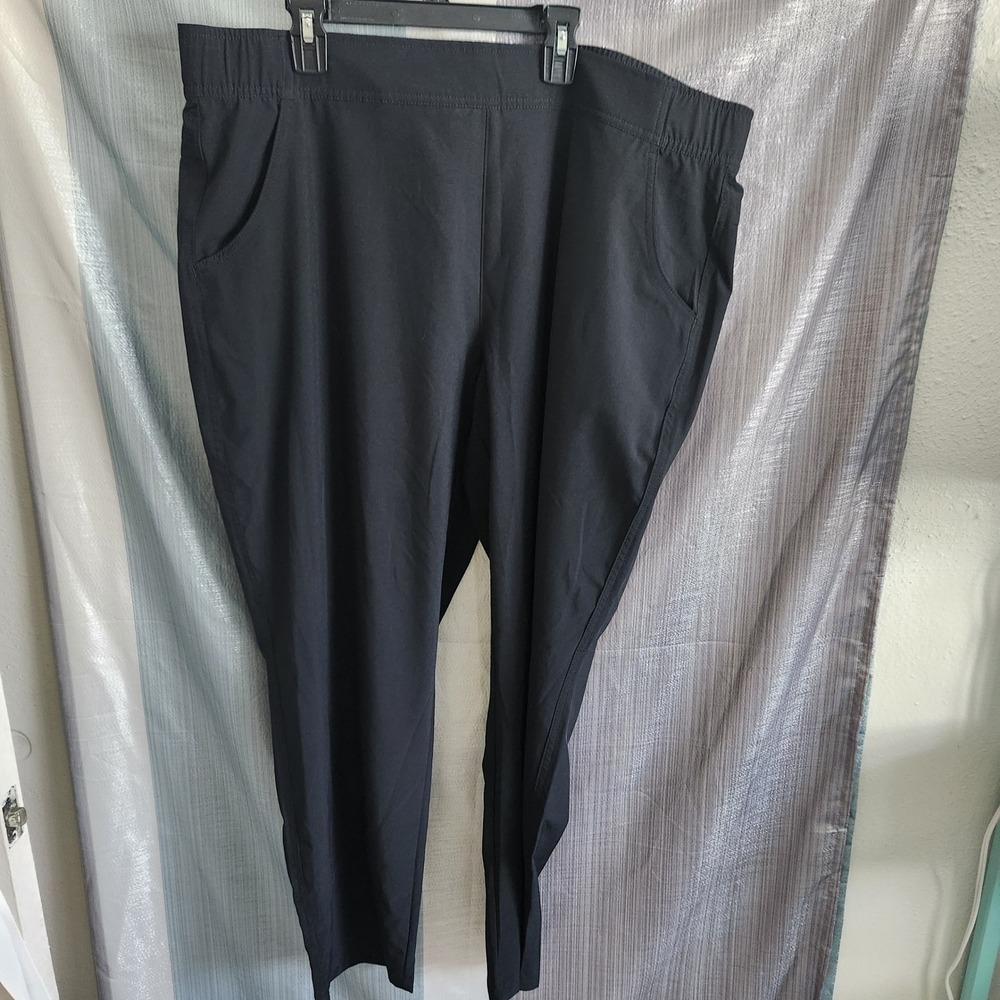 Eddie Bauer Traveler Pant Black Womens XL Stretch Hiking‎ Outdoor NWT Workwear